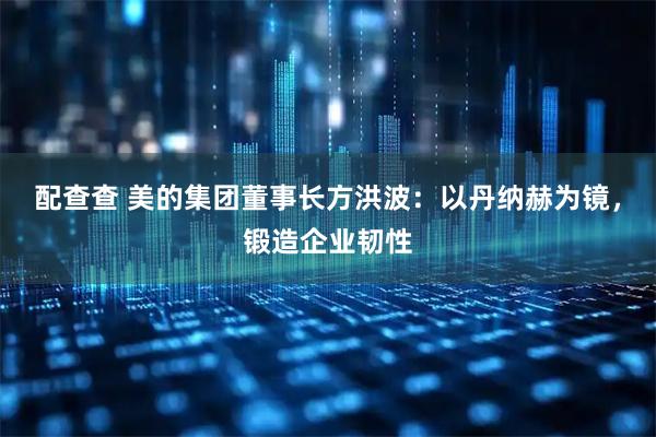 配查查 美的集团董事长方洪波：以丹纳赫为镜，锻造企业韧性